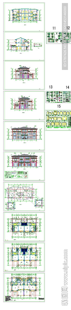 别墅豪宅建筑施工图