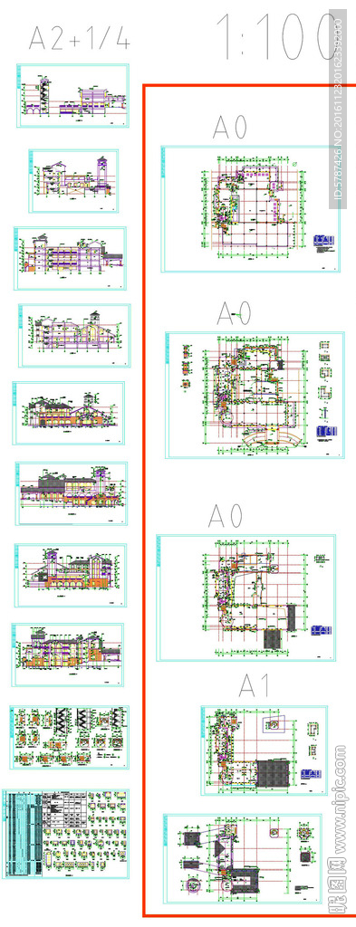 会所建筑设计施工图