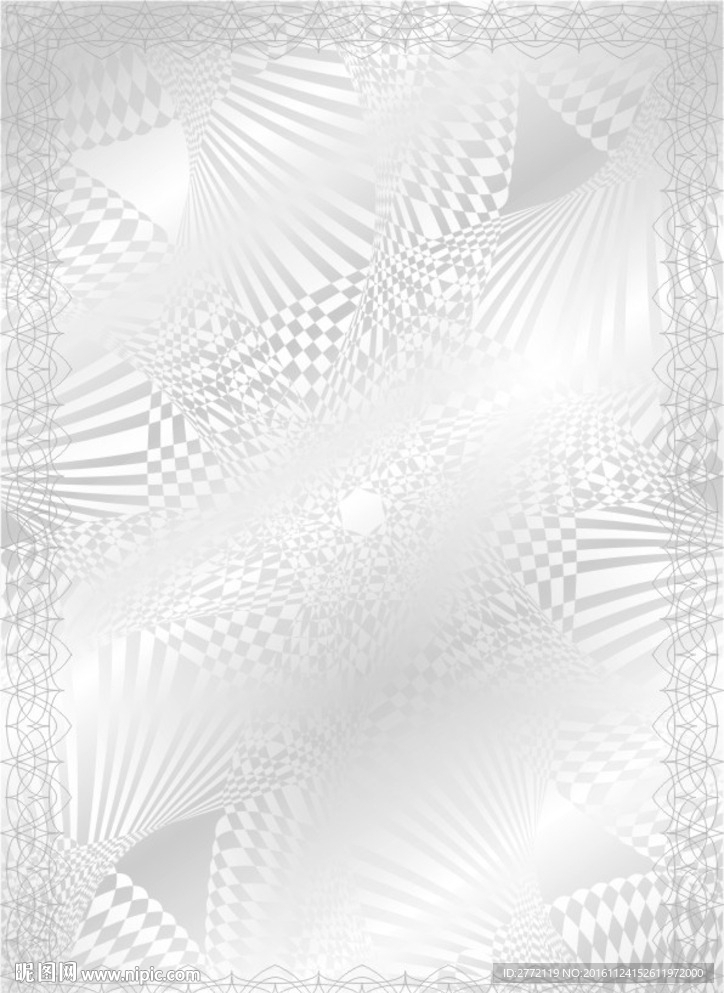 银丝丝 防伪证书纹