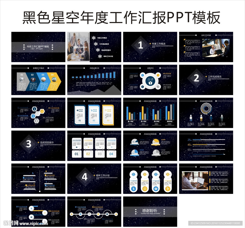 工作汇报--黑色星空年度汇报