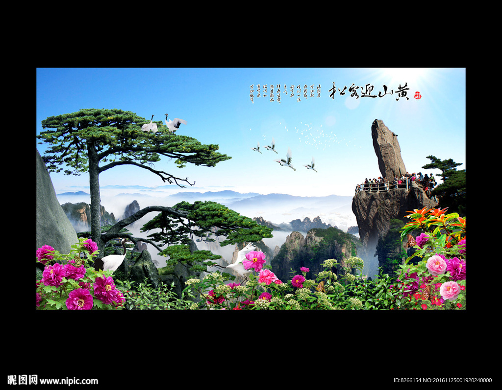 黄山迎客松