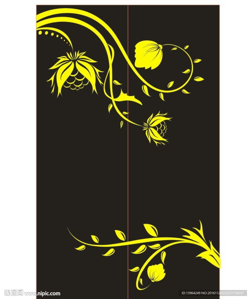 矢量门花