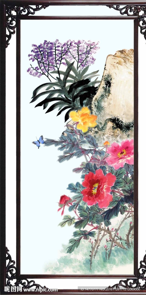 国画兰花