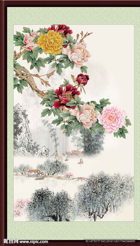 国画牡丹