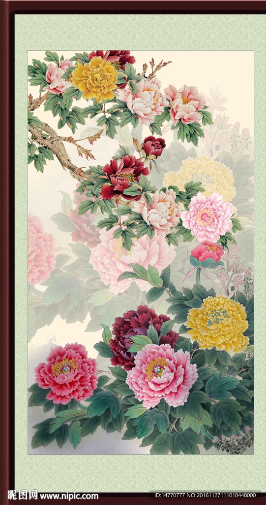 国画牡丹