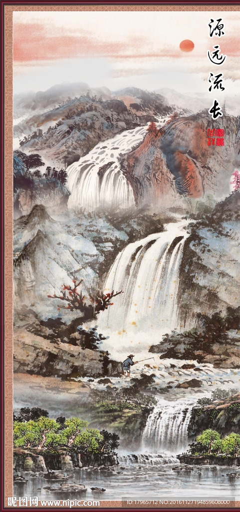 山水玄关画