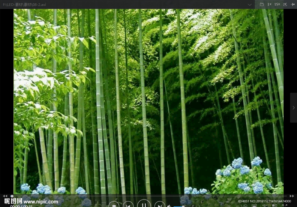 竹 LED 动态 背景素材