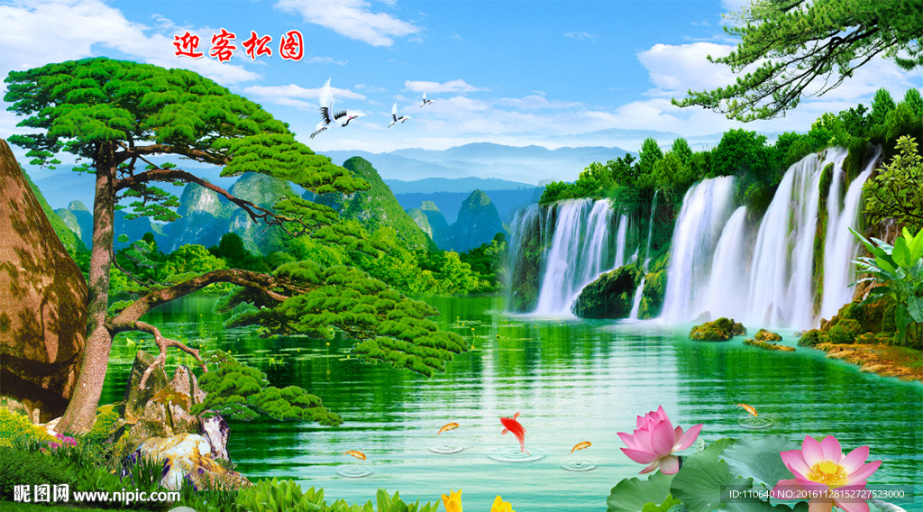 迎客松图片