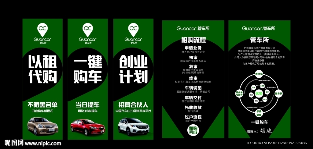 汽车X展架