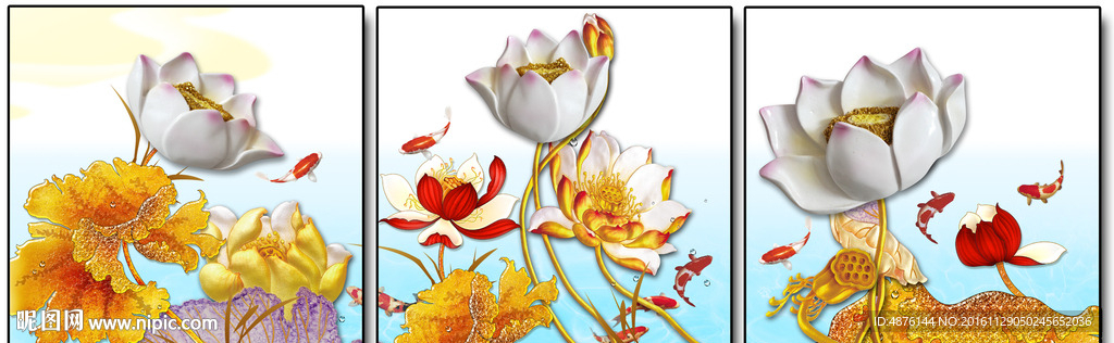 浮雕画花瓶无框画