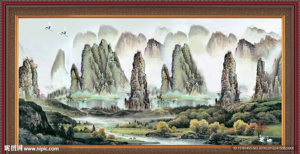 巨幅山水画