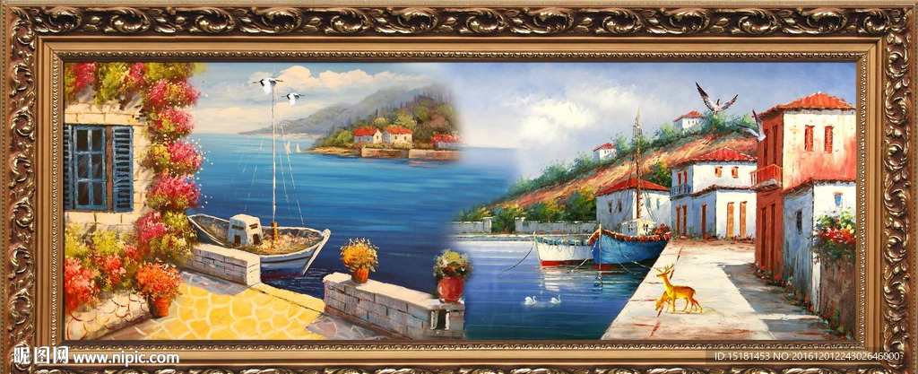 地中海油画