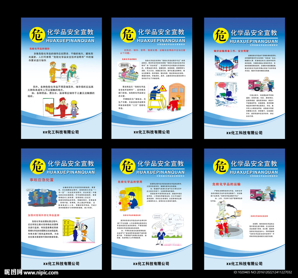 化学品危险品挂图