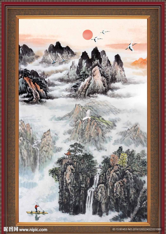 水墨山水画