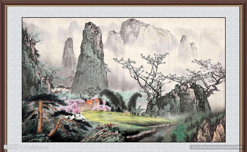 国画江山