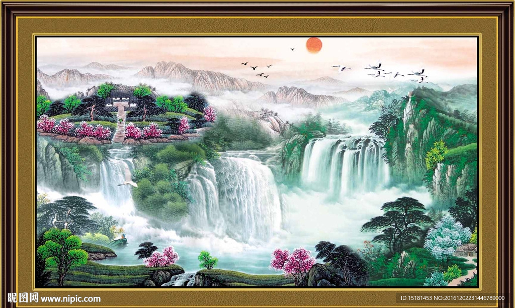 旭日东升 财运滚滚