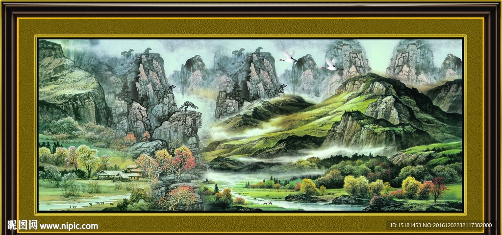 山水国画