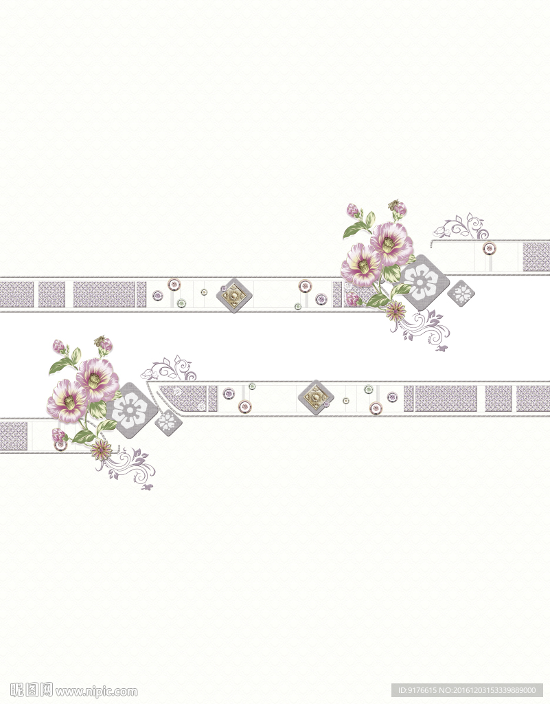 花卉移门