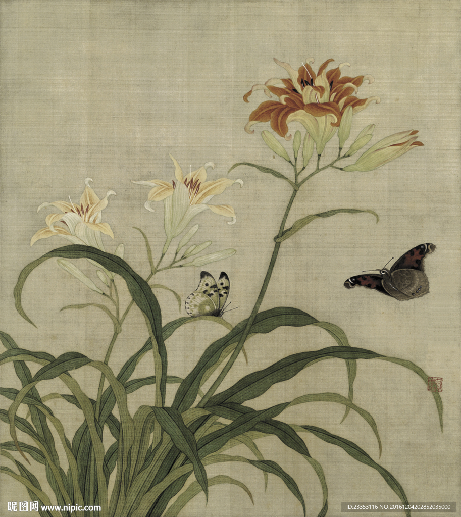 古典花草