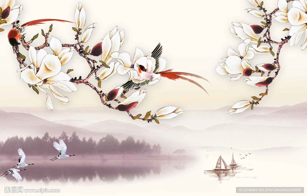 中式花鸟