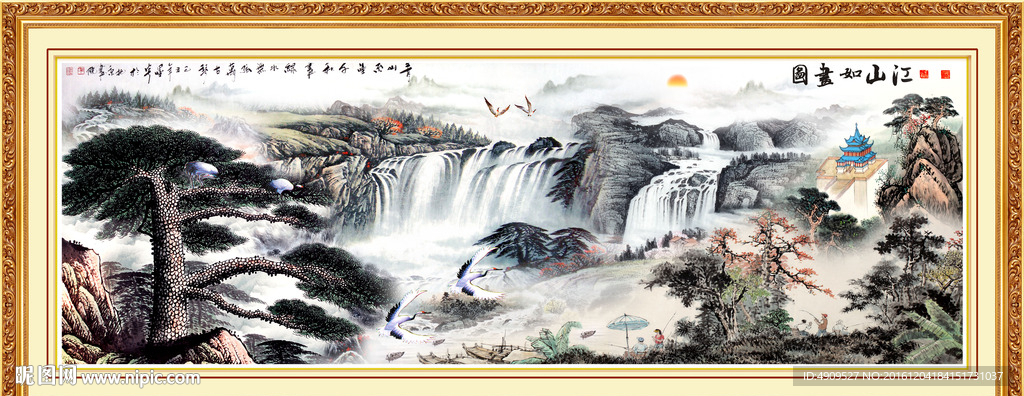 国画山水画