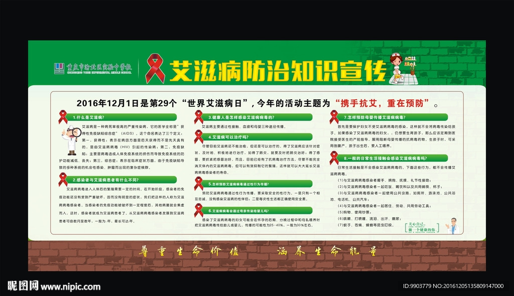 艾滋病预防图