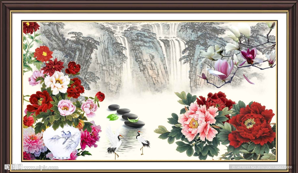 国画牡丹