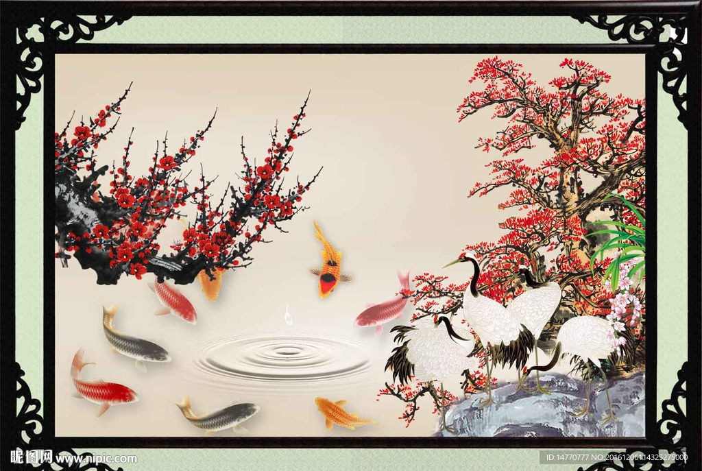 国画梅花