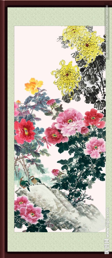 国画牡丹