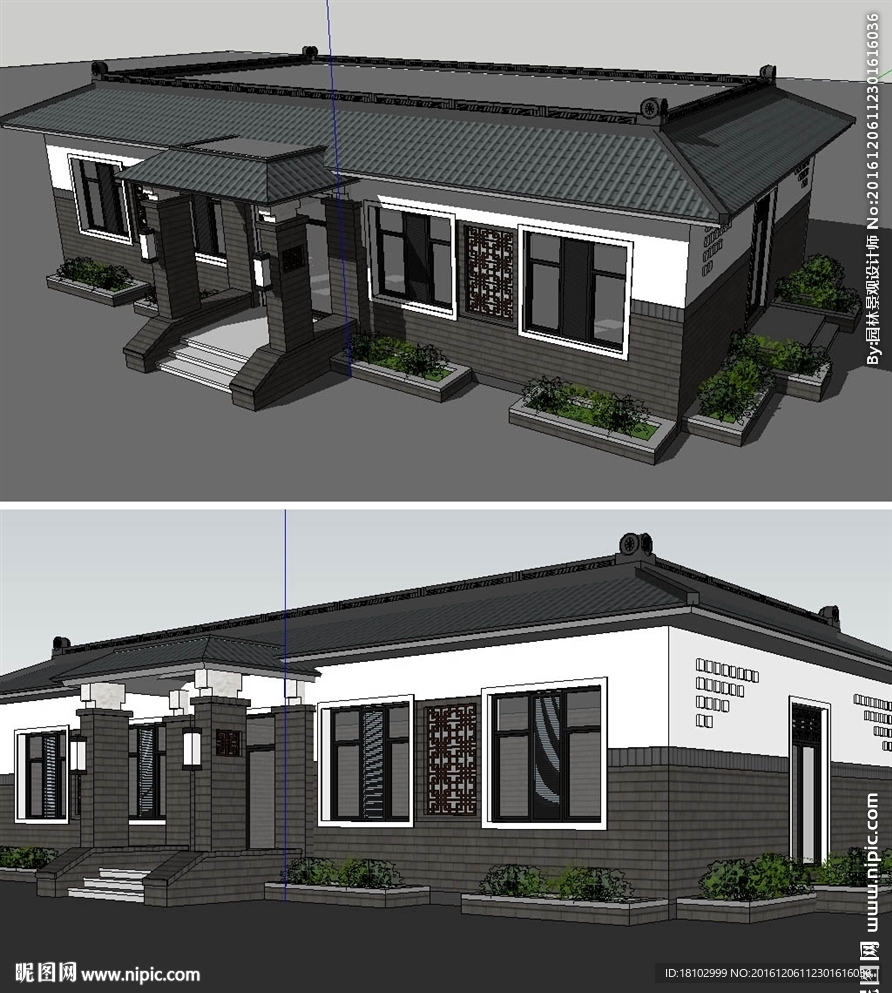 别墅模型建筑草图大师SU模型