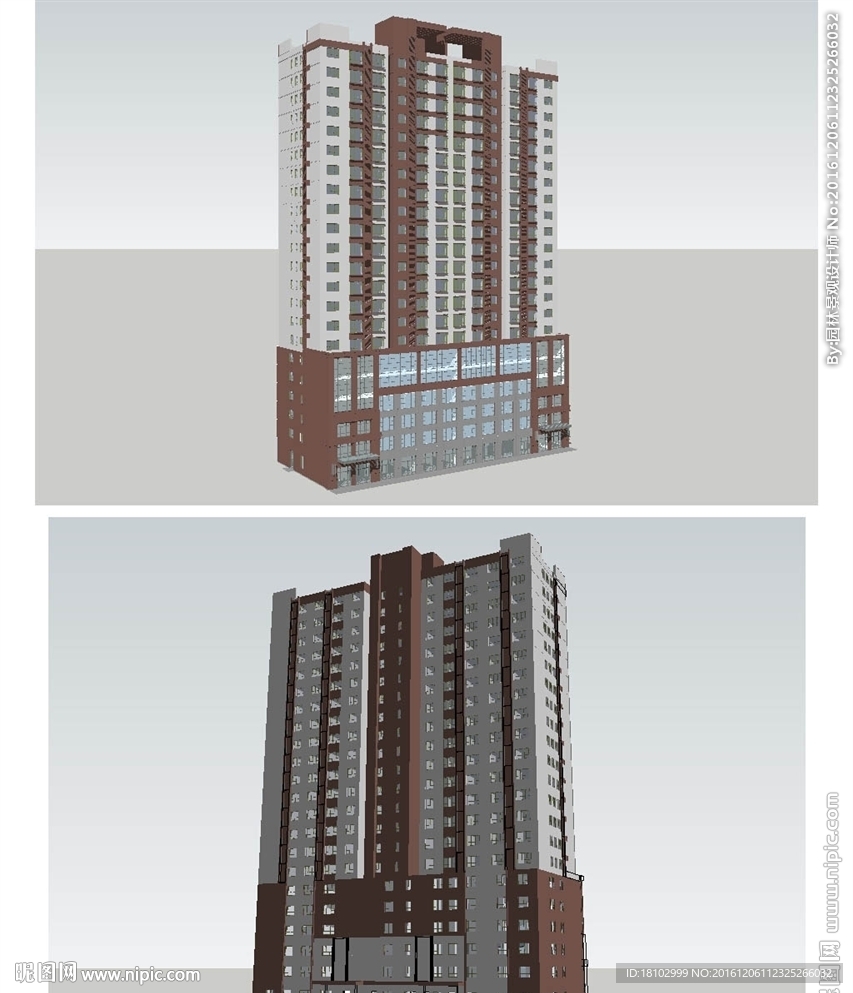 住宅精细建筑草图大师SU模型