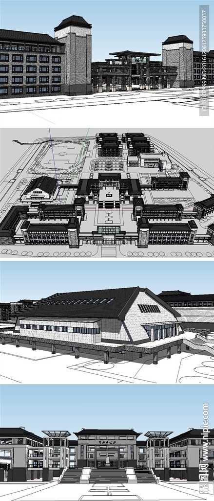博物馆纪念馆美术馆建筑模型