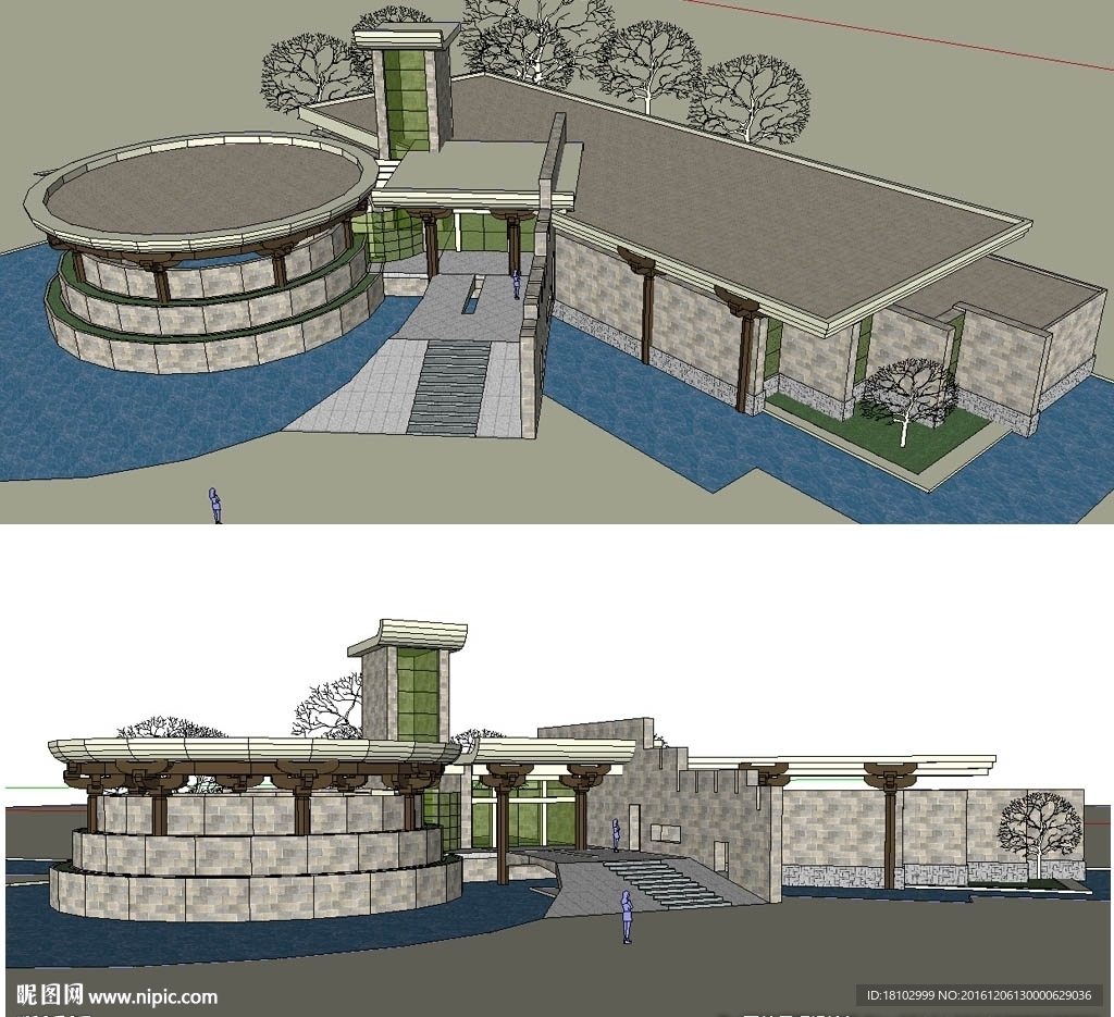 博物馆纪念馆美术馆建筑模型