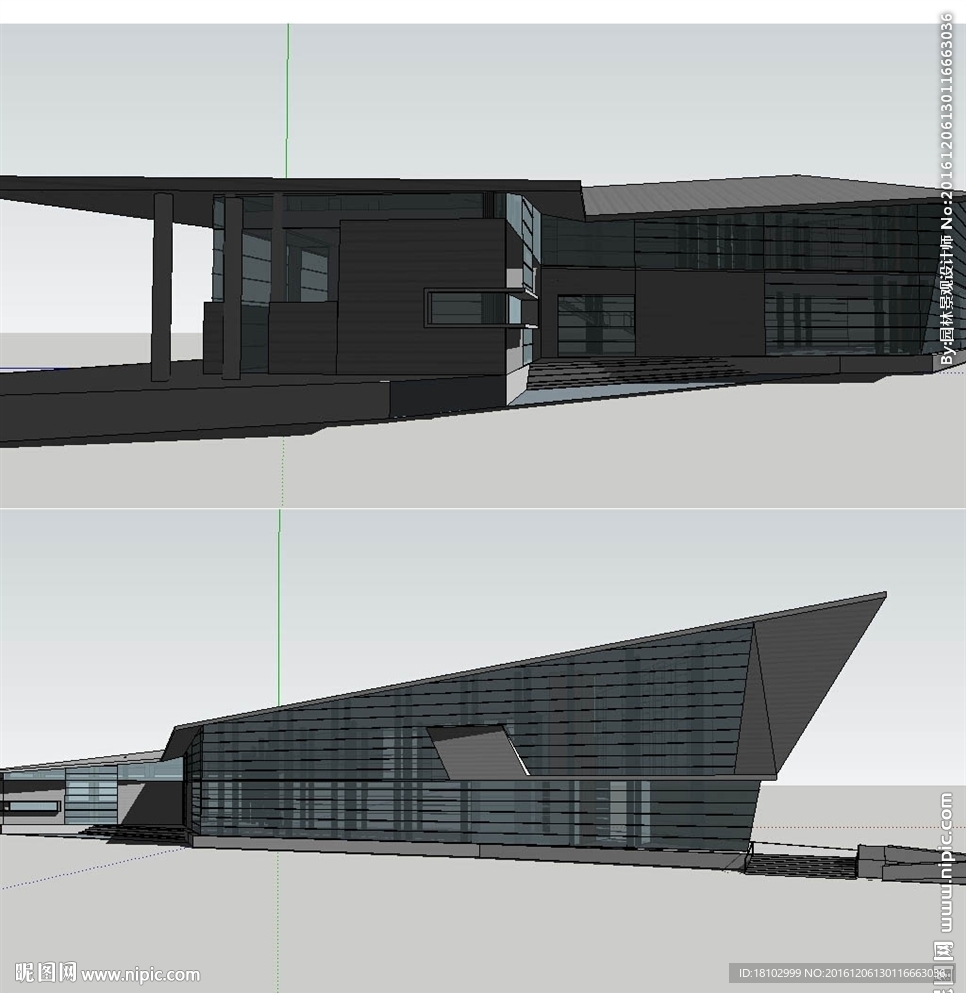 SU博物馆纪念馆美术馆建筑模型