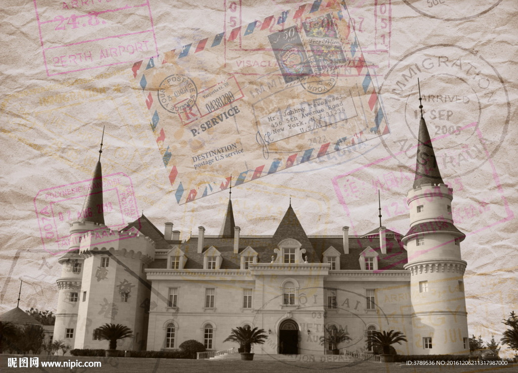 欧式复古无框画