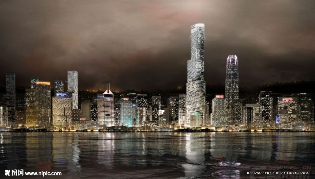 夜景模型 室外 效果图 办公室