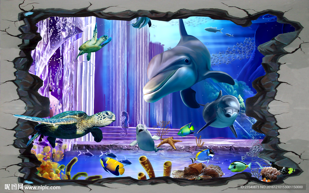 海底世界鱼群