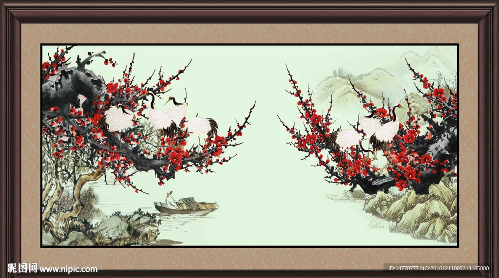 国画梅花