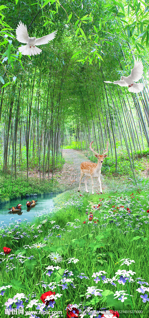 竹林玄关系列003