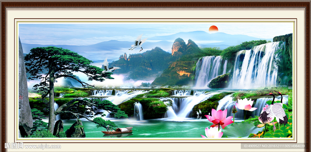 自然山水画