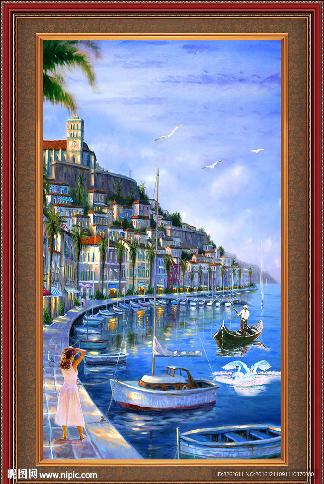 地中海油画