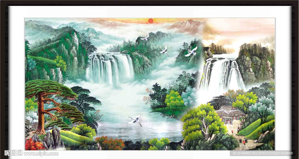 山水国画