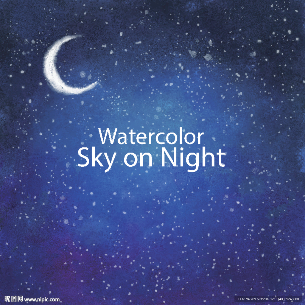 蓝色 夜空 背景