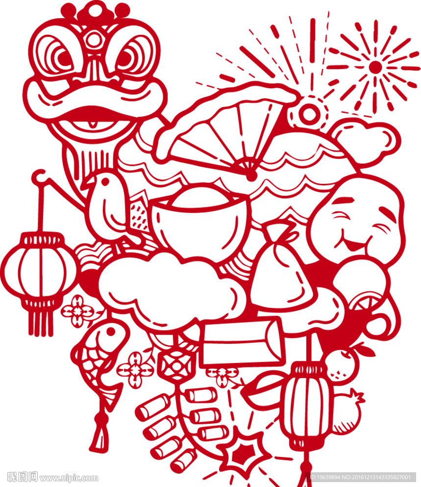 新年 喜庆插画