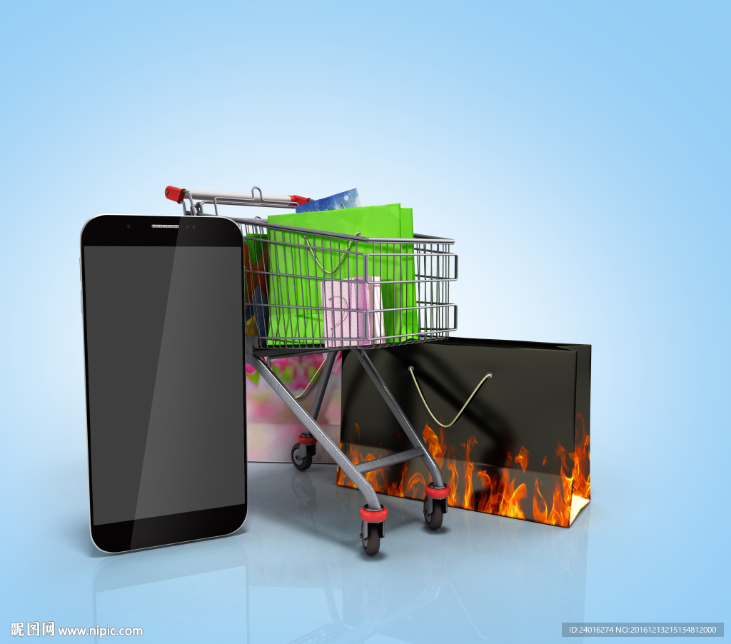 网络购物促销打折高清素材图