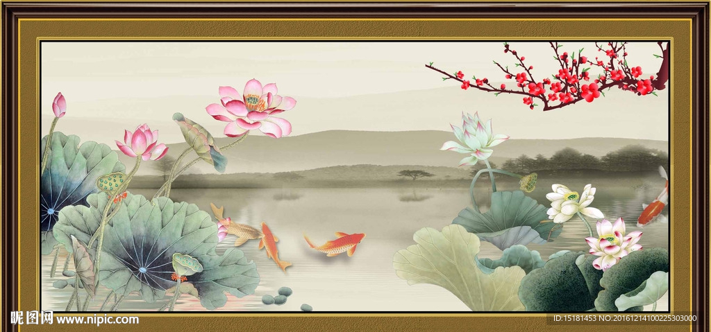 荷花图