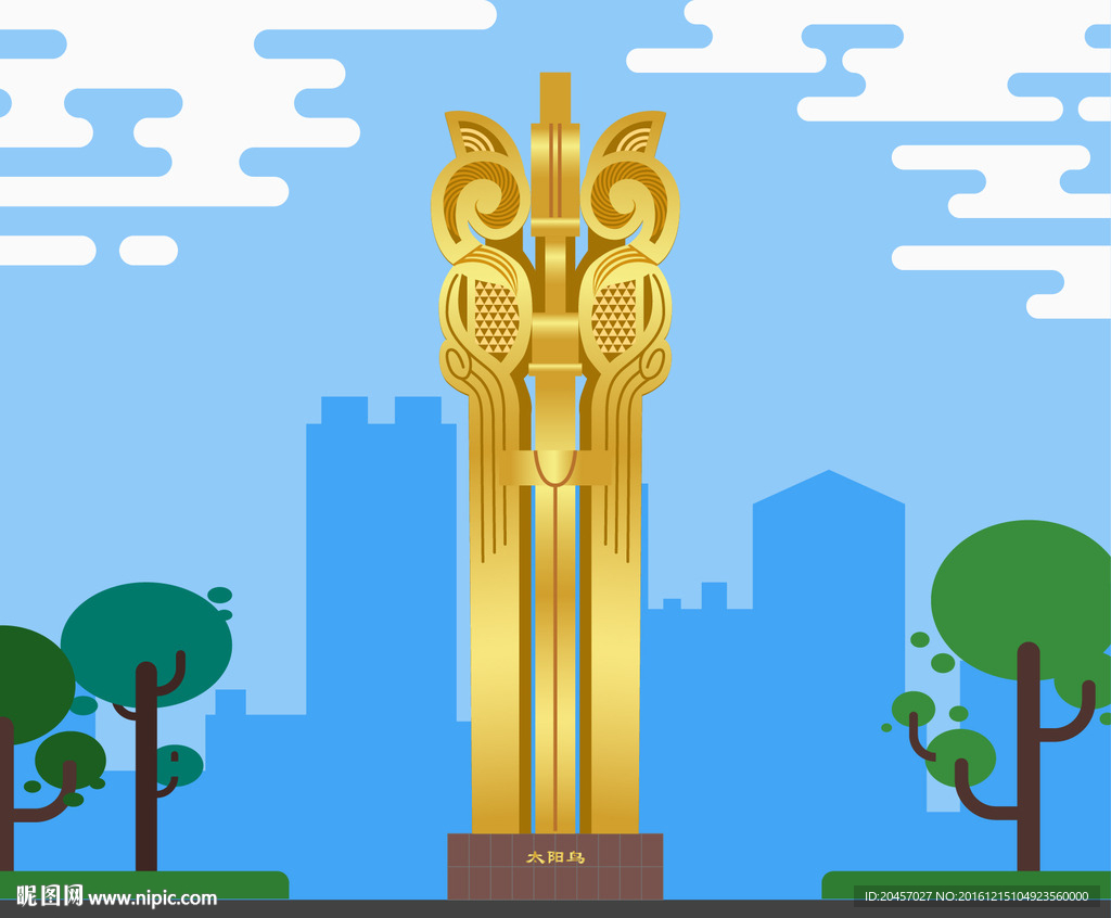 沈阳地标太阳鸟