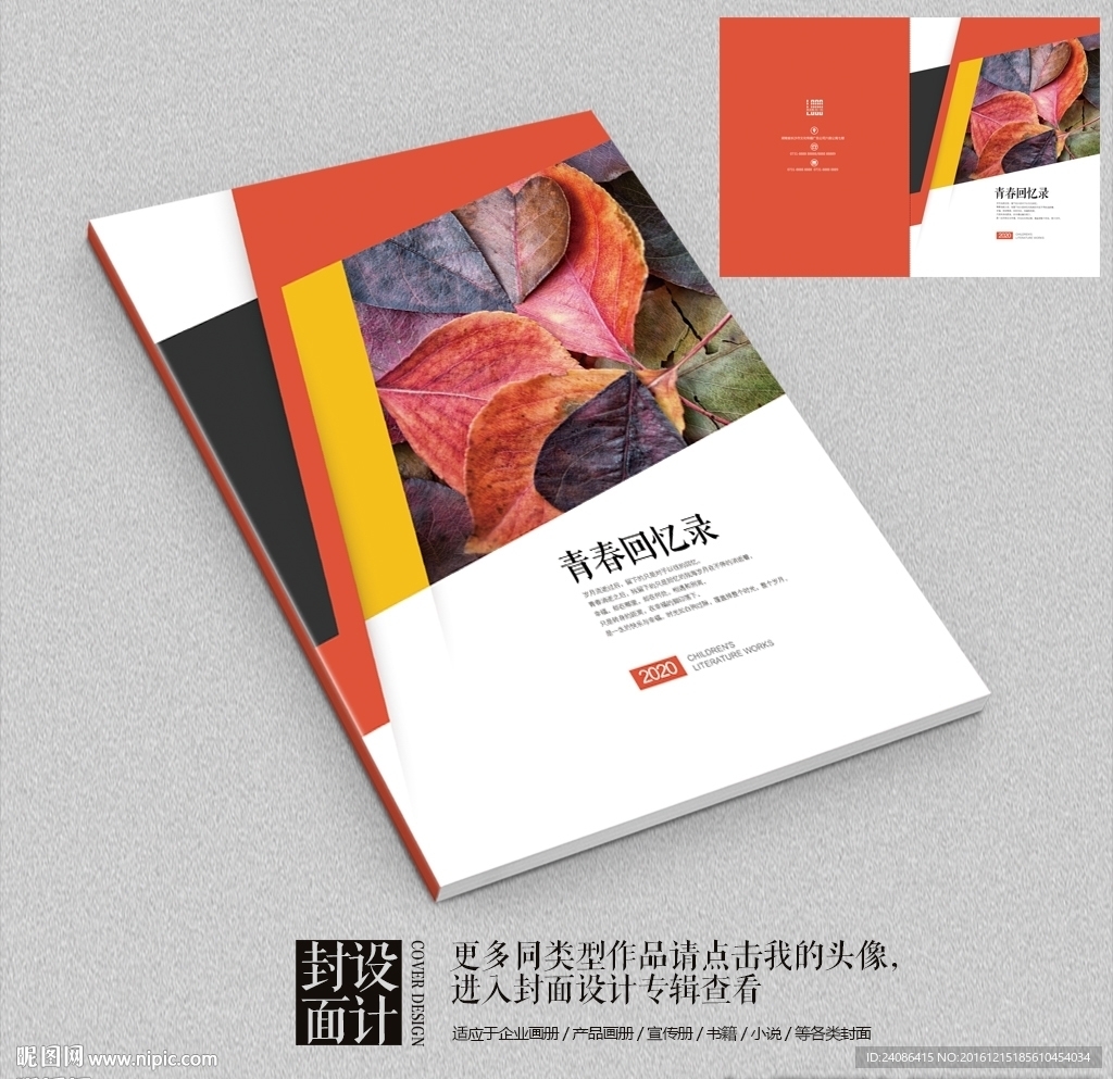 青春回忆录画册封面