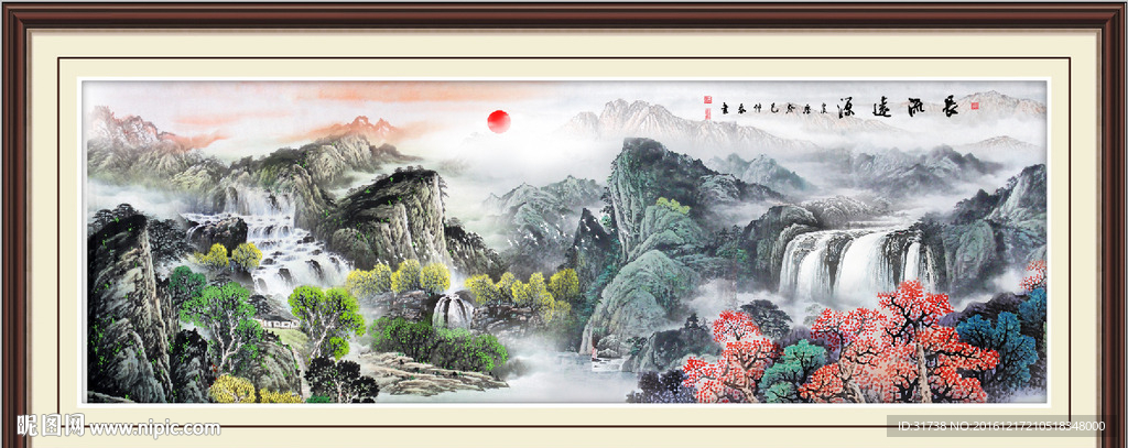 国画山水画