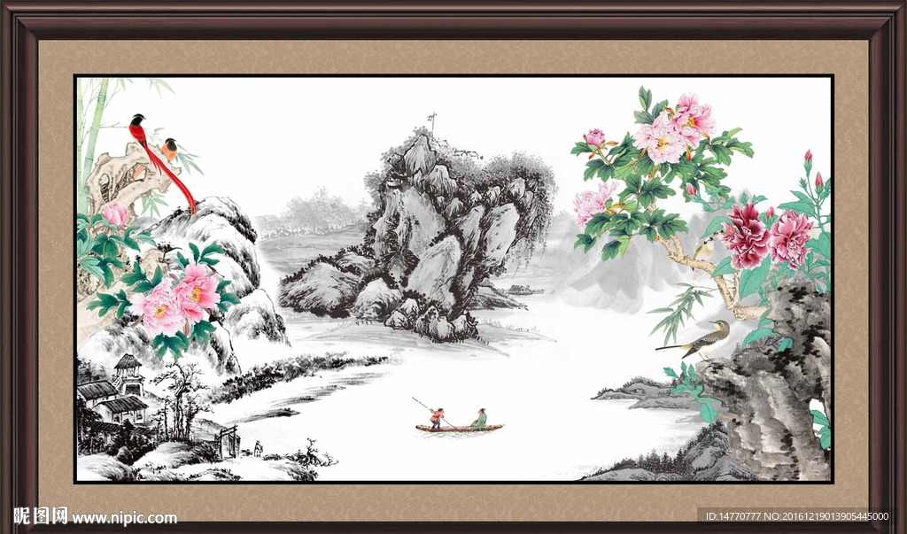 国画牡丹